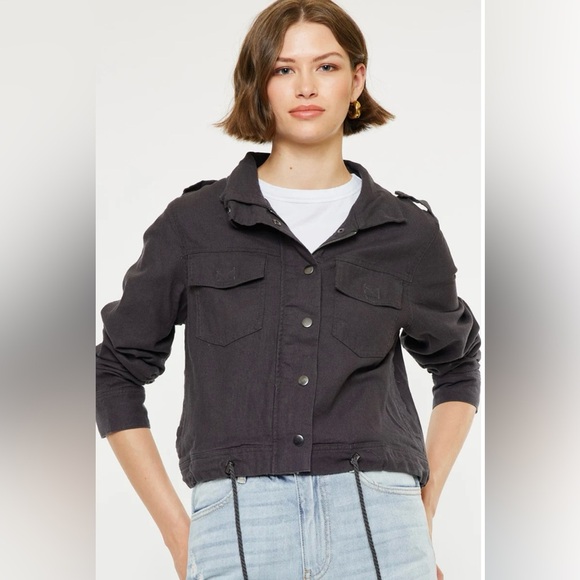 KanCan Cyclone Gray Utility Jacket Size S - Picture 4 of 13